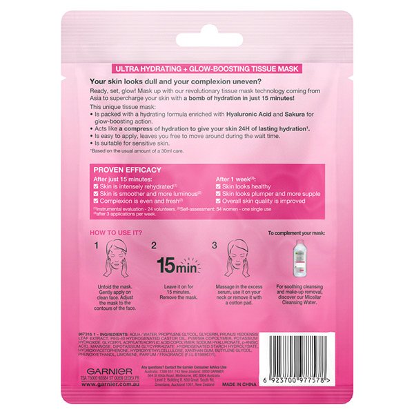 Garnier Hydra Bomb Tissue Mask Sakura